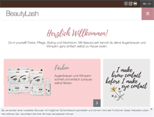 Tablet Screenshot of beautylash.com